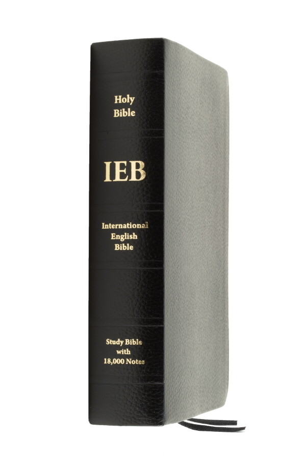 International English Bible (IEB) Study Bible [2nd Edition], Black Genuine Leather