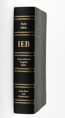 International English Bible (IEB) Study Bible [2nd Edition], Black Bonded Leather