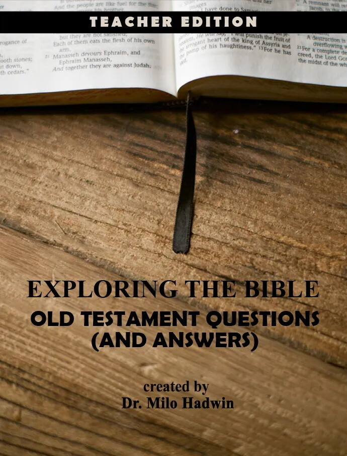 Old Testament Questions Teacher Edition Old Testament Questions Teacher Edition