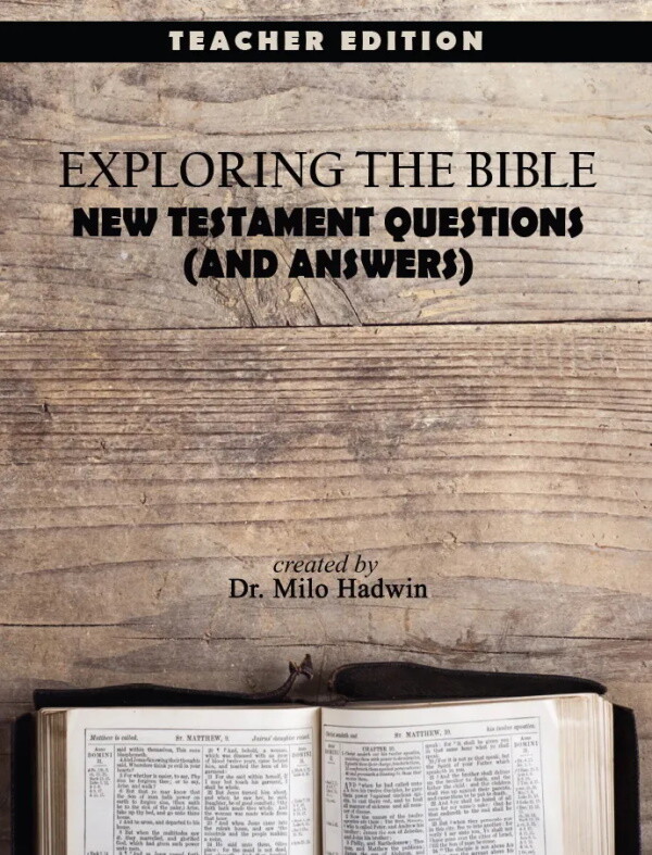 New Testament Questions Teacher Edition New Testament Questions Teacher Edition