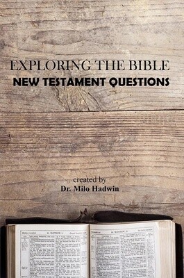 New Testament Questions Student New Testament Questions Student
