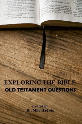 Old Testament Questions Student Old Testament Questions Student