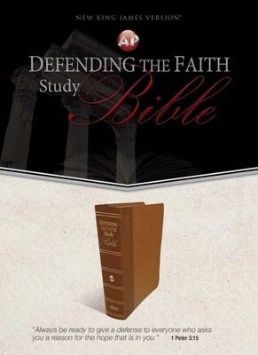 NKJV Defending the Faith Study Bible, Italian Duotone, Brown 