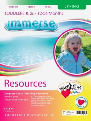 Spring Immerse Toddler/2s Classroom Pack w/Teacher Manual