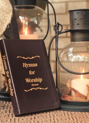 Hymns for Worship Revised Dark Burgundy Leather Flex Edition