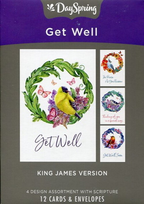 Boxed Cards - Get Well - For Peace and Recovery, KJV