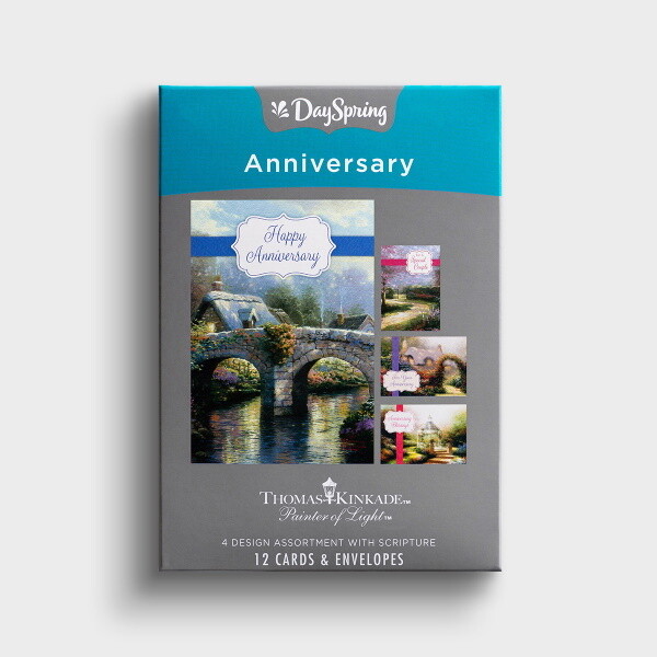 Boxed Cards - Anniversary - Thomas Kinkade, KJV