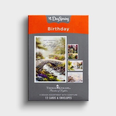 Boxed Cards - Birthday - Thomas Kinkade, KJV