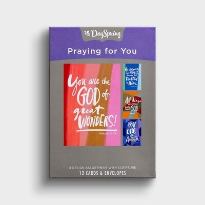 Boxed Cards - Praying for You - Scriptures Boxed Cards - Praying for You - Scriptures