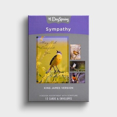 Boxed Cards - Sympathy - Comforting Thoughts/Birds, KJV