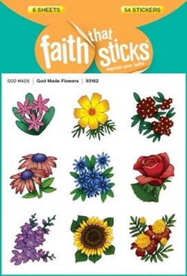 God Made Flowers Stickers