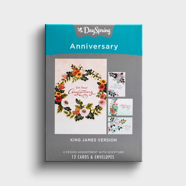 Boxed Cards - Anniversary - Flowers