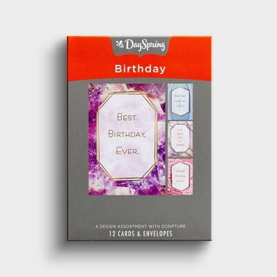 Boxed Cards - Birthday - Marble & Geodes