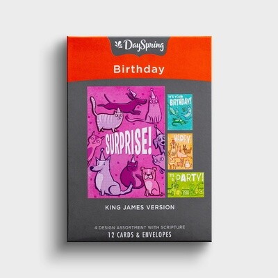 Boxed Cards - Birthday - Pet Party, KJV