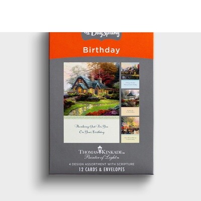Boxed Cards - Birthday - Thomas Kinkade, NIV