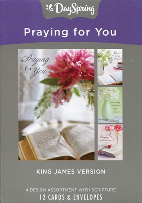 Boxed Cards - Praying for You - Assuring Love (Lustrous), KJV