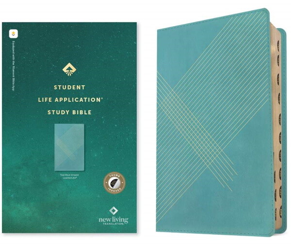 NLT Student Life Application Study Bible, Filament Enabled Edition, LeatherLike, Teal, Indexed