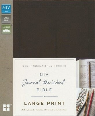 NIV Journal the Word Large Print Bible, Leathersoft, Brown