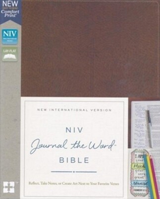 NIV Journal the Word Bible, Leathersoft, Brown