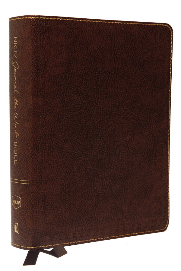 NKJV Journal the Word Bible, Brown Bonded Leather NKJV Journal the Word Bible, Brown Bonded Leather