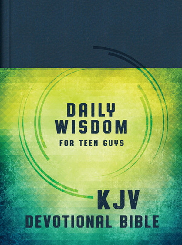 KJV Devotional Bible: Daily Wisdom for Teen Guys Denim Hardcover