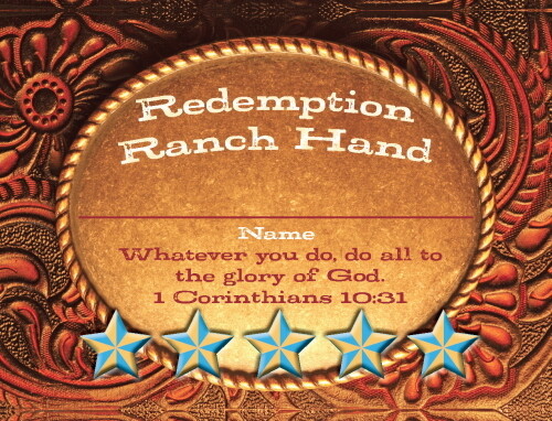Redemption Ranch VBS Name Badges (pk of 25)