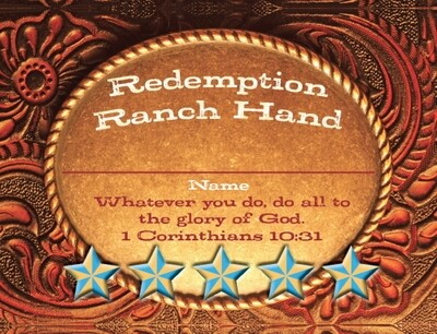 Redemption Ranch VBS Name Badges (pk of 25)