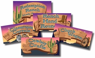 Redemption Ranch VBS Sign Assortment (pk of 5)