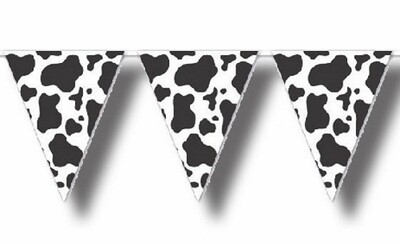 Redemption Ranch VBS Cow Print Pennant Banner