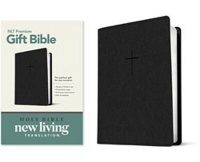 NLT Premium Gift Bible, LeatherLike, Classic Black