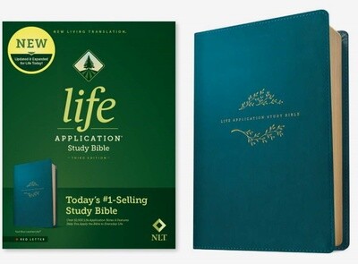 NLT Life Application Study Bible (Third Edition), LeatherLike, Teal