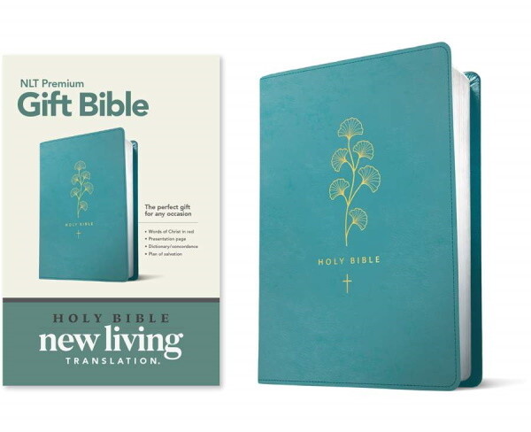 NLT Premium Gift Bible, LeatherLike, Teal
