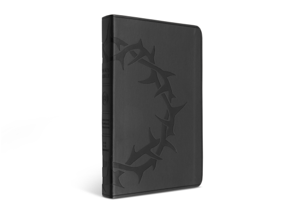 ESV Premium Gift Bible, TruTone®, Charcoal, Crown Design