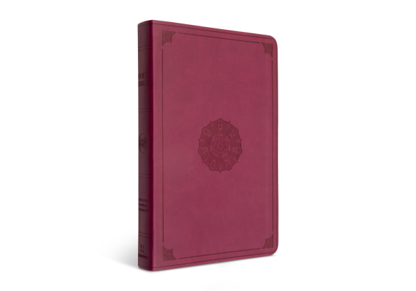 ESV Premium Gift Bible, TruTone®, Raspberry, Emblem Design