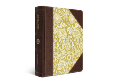 ESV Single Column Journaling Bible, Cloth over Board, Antique Floral Design
