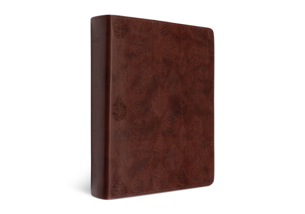 ESV Single Column Journaling Bible®, TruTone®, Chestnut, Leaves Design