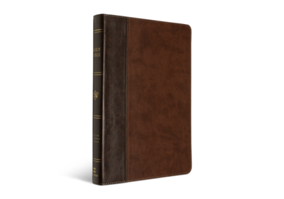 ESV Thinline Large Print Reference Bible, TruTone®, Brown/Walnut, Timeless Design