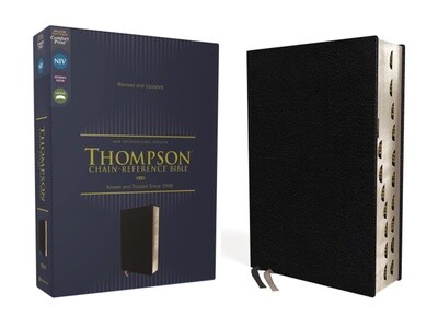 NIV Thompson Chain Reference Bible, European Bonded Leather, Black, Indexed