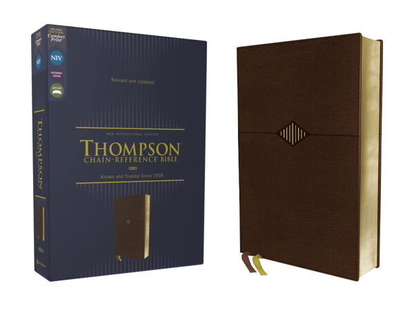 NIV Thompson Chain Reference Bible, Leathersoft, Brown