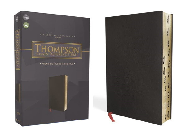 NASB '77 Thompson Chain Reference Bible, Bonded Leather, Black NASB '77 Thompson Chain Reference Bible, Bonded Leather, Black