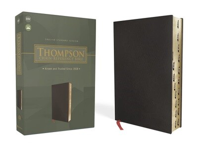 ESV Thompson Chain Reference Bible, Bonded Leather, Black, Indexed