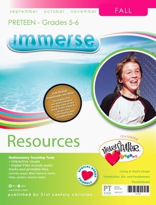 Fall Immerse PreTeen Resources Fall Immerse PreTeen Resources