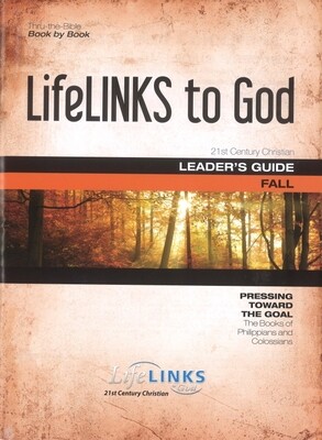Fall LifeLINKS Adult Year 1 Leader's Guide (Philippians & Colossians)