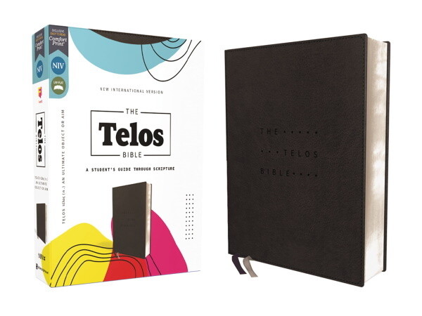 NIV The Telos Bible: A Student’s Guide Through Scripture, Leathersoft, Charcoal