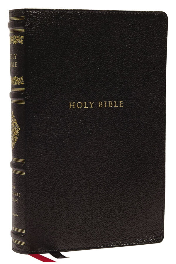 NKJV Personal Size Reference Bible, Sovereign Collection, Genuine Leather, Black