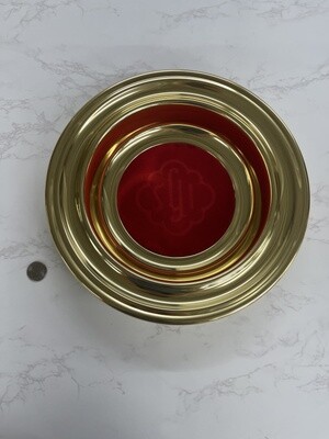 Offering Plate Brasstone Maroon *LIMITED AVAILABILITY*