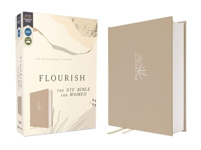 NIV Flourish Bible for Women, Cloth over Board, Cream