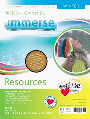 Winter Immerse PreTeen Resources Winter Immerse PreTeen Resources