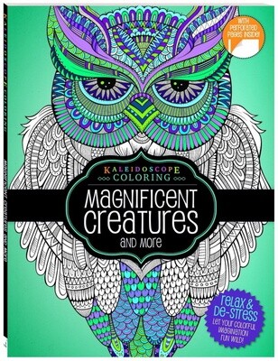 Coloring Book-Magnificent Creatures And More: Kaleidoscope Coloring