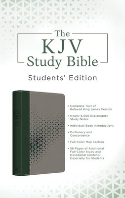 KJV Study Bible - Students' Edition, Flexible DiCarta, Cypress & Smoke